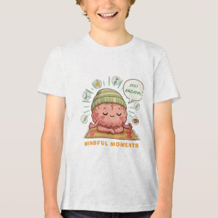 Kawaii meditierendes Gehirn Zen Wellness Mental Ge Tri-Blend Shirt