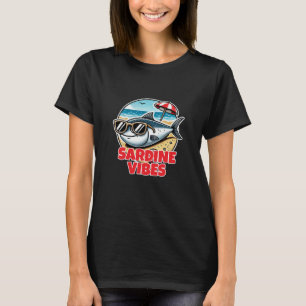 Kawaii Meeresfrüchte: Niedliche Sardinen T-Shirt