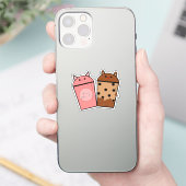 Kawaii Meow Tea Vinyl Sticker (Telefon)