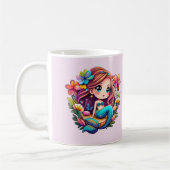 Kawaii Mermaid Kaffeetasse (Links)