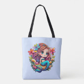 Kawaii Mermaid Tasche (Rückseite)