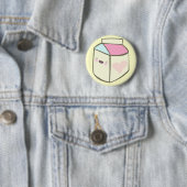 Kawaii Milchkarton glücklich Gesicht niedlich Freu Button (Beispiel)