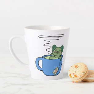 Kawaii Mint Pig Tasse