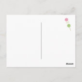 Kawaii Mochi Dango Postkarte (Rückseite)