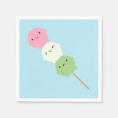 Kawaii Mochi Dango Serviette (Vorderseite)
