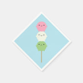 Kawaii Mochi Dango Serviette (Ecke)