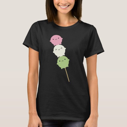 Kawaii Mochi Dango T-Shirt (Vorderseite)