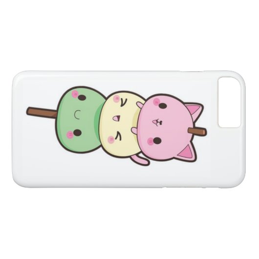Kawaii Mochi Kätzchen Case-Mate iPhone Hülle (Rückseite (Horizontal))