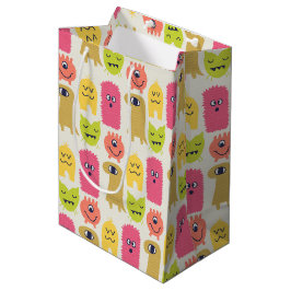 Kawaii Monster Birthday Geschenktasche Mittel Mittlere Geschenktüte