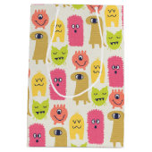 Kawaii Monster Birthday Geschenktasche Mittel Mittlere Geschenktüte (Rückseite)