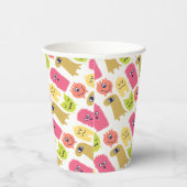 Kawaii Monster Birthday Party Cup Pappbecher (Rechts)