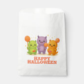Kawaii Monsters & Lollipops Halloween-Fahnen Geschenktütchen (Vorderseite)