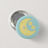 Kawaii Moon and Stars Button (Vorne & Hinten)
