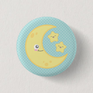 Kawaii Moon and Stars Button