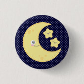 Kawaii Moon and Stars Button (Vorderseite)