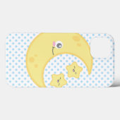 Kawaii Moon and Stars iPad Case (Rückseite (Horizontal))