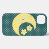 Kawaii Moon and Stars iPad Mini Case (Rückseite (Horizontal))