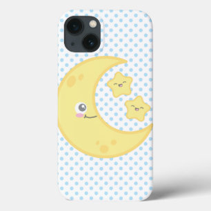 Kawaii Moon and Stars iPad Mini Case