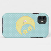 Kawaii Moon and Stars iPhone Case (Rückseite (Horizontal))
