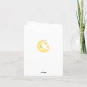Kawaii Moon and Stars Note Card Karte (Rückseite)