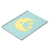 Kawaii Moon and Stars Notebook Notizblock (Linke Seite)