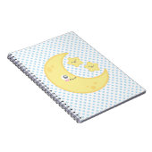 Kawaii Moon and Stars Notebook Notizblock (Rechte Seite)