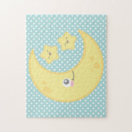 Kawaii Moon and Stars Puzzle (Vertikal)