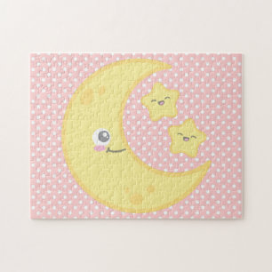 Kawaii Moon and Stars Puzzle
