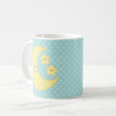 Kawaii Moon and Stars Tasse (Vorderseite Links)