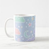 Kawaii Moon & Stars Aesthetic Cup Kaffeetasse (Links)