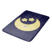 Kawaii Moon & Stars Bath Mat Badematte (Schrägansicht)