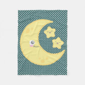 Kawaii Moon und Stars Fleece Blanket (Vorderseite)