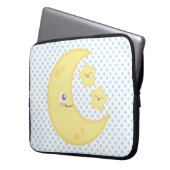 Kawaii Moon und Stars Laptop Sleeve (Vorderseite Links)