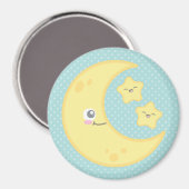 Kawaii Moon und Stars Magnet (Vorderseite/Rückseite)