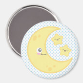 Kawaii Moon und Stars Magnet (Vorderseite/Rückseite)
