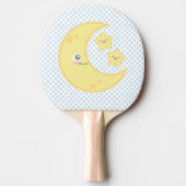 Kawaii Moon und Stars Ping Pong Paddle Tischtennis Schläger (Vorderseite)