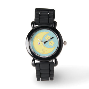Kawaii Moon und Stars Watch Armbanduhr