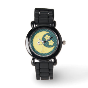 Kawaii Moon und Stars Watch Armbanduhr