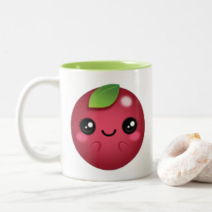 Kawaii Moosbeere Zweifarbige Tasse