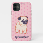 Kawaii-Mops Case-Mate iPhone Hülle (Rückseite)