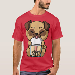 Kawaii Mops Dog Boba Milk Tea Bubble Tee Anime