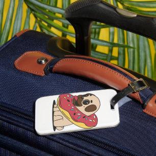 Kawaii Mops Donut Dog Niedlichen Haustier Welpe An Gepäckanhänger