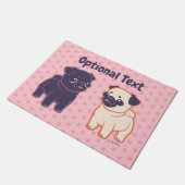 Kawaii Mops Fußmatte (Schrägansicht)