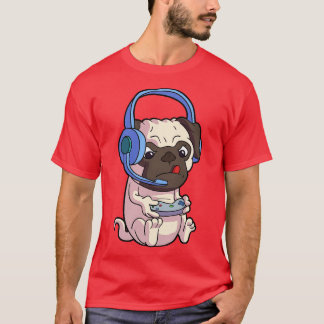 Kawaii Mops Gaming Möpsen Videospiel Witziger Hund T-Shirt