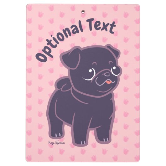 Kawaii Mops Klemmbrett (Rückseite)