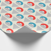 Kawaii Mt Fuji Dots Geschenkpapier (Ecke)