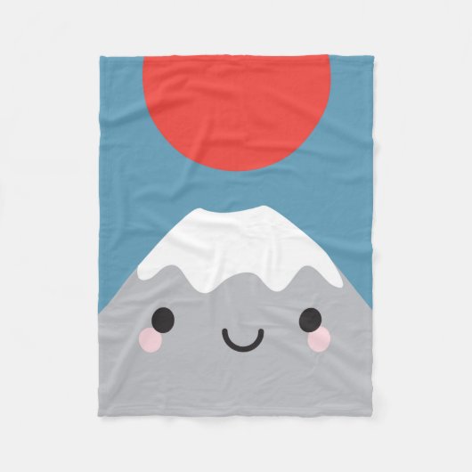 Kawaii Mt Fuji San Fleecedecke (Vorderseite)