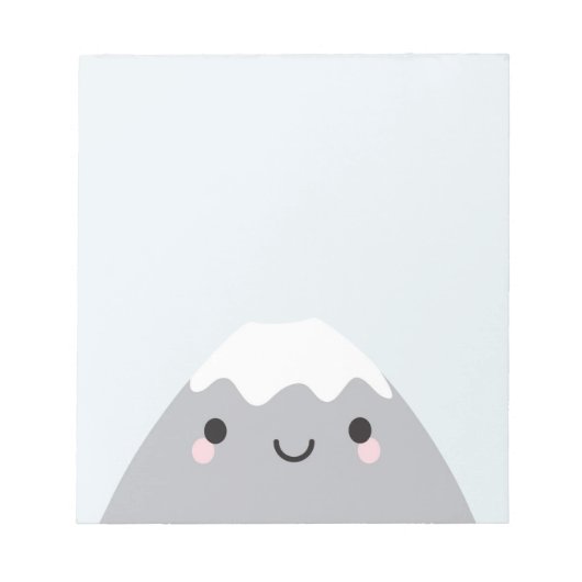 Kawaii Mt Fuji San Notizblock (Vorderseite)