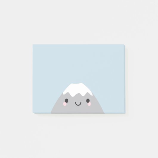 Kawaii Mt Fuji San Post-it Klebezettel (Vorderseite)