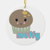 Kawaii-Muffin Keramik Ornament (Vorne)